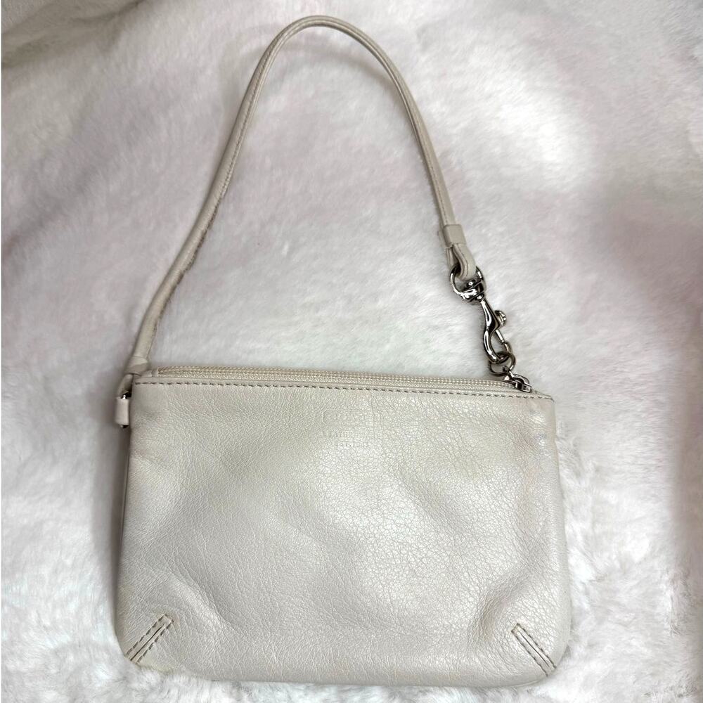 y2k COACH white Wristlet